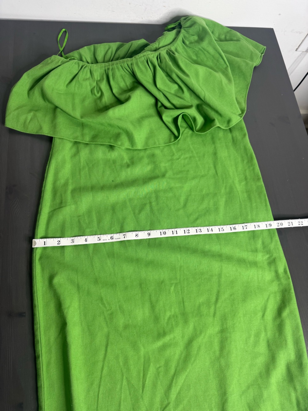 Tuckernuck Pomander Place Twist Of Lime Florencia One Shoulder Dress - Picture 6 of 6